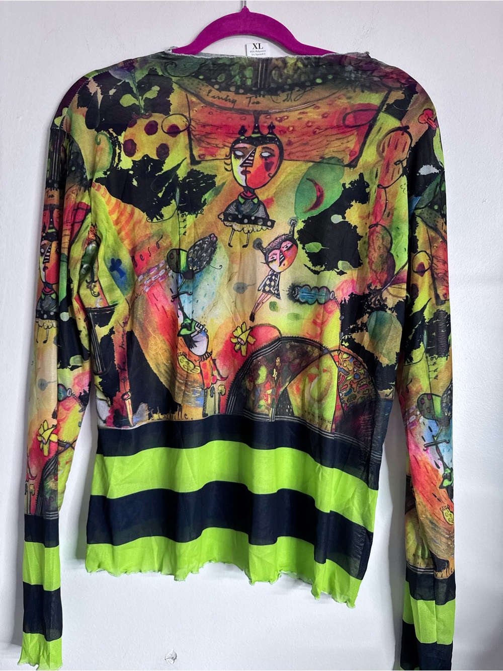 Earth girl pixies mesh top plus
